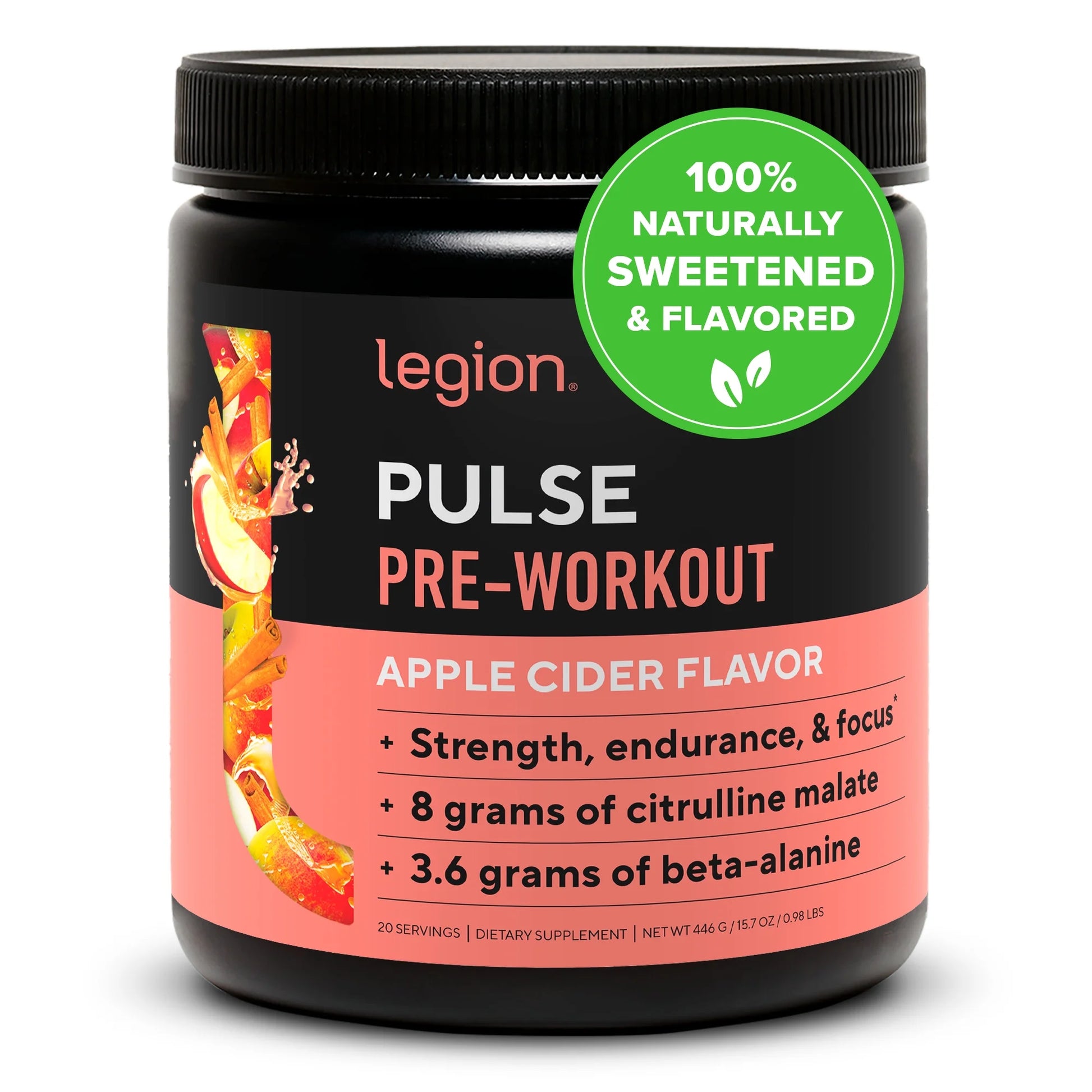 Pulse Pre-Workout Supplement Naturally Sweetened and Flavored