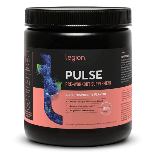 Pulse Pre-Workout Supplement Naturally Sweetened and Flavored